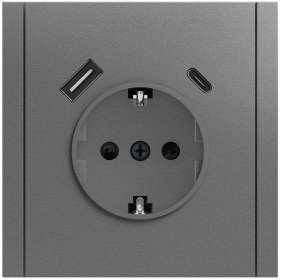 Enchufe Schuko + usb a+c